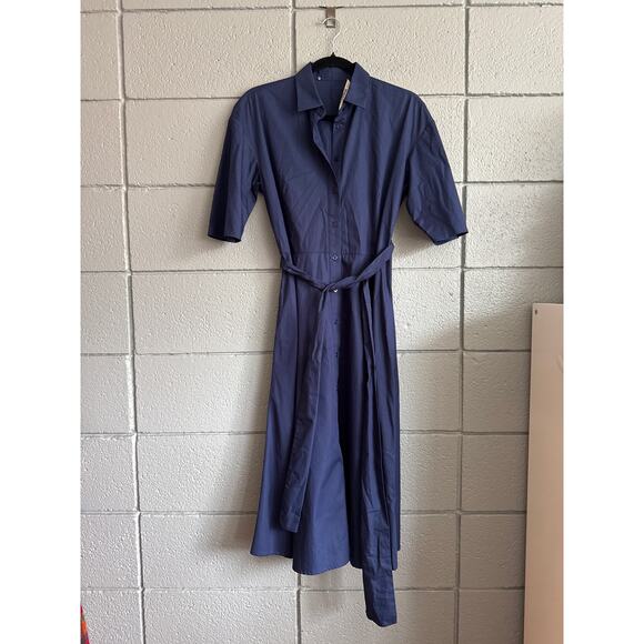 Womens Grammar NYC The Synonym Dress in French Navy by Grammar sz 4 Quiet Luxury - Picture 4 of 6